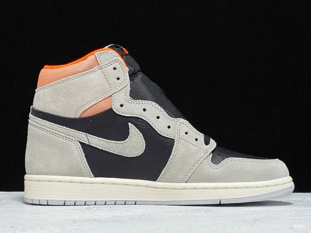 Bmlin Shoes Grey 1 Neutral Retro Air OG Jordan High 555088-018 0724